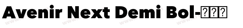 Avenir Next Demi Bol字体转换